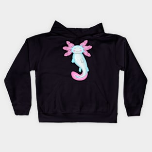 Cyan Axolotl Kids Hoodie